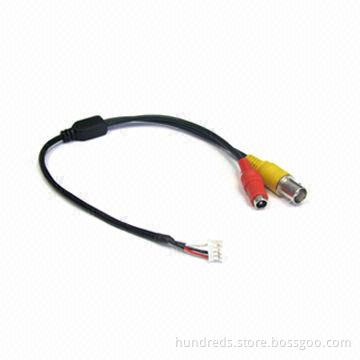 Waterproof CCTV Cable for Dome Camera with BNC Female Plug and DC Female Plug